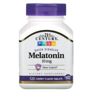 21st Century Quick Dissolve Melatonin Cherry Flavor 10 mg 120 Tablets 1