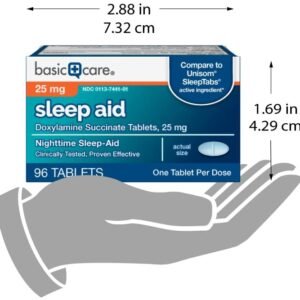 Amazon basic care sleep aid insomnia supplement 8
