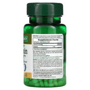 Natures Bounty Melatonin Sleep Supplement Natural Cherry 3 mg 120 Quick Dissolve Tablets 3