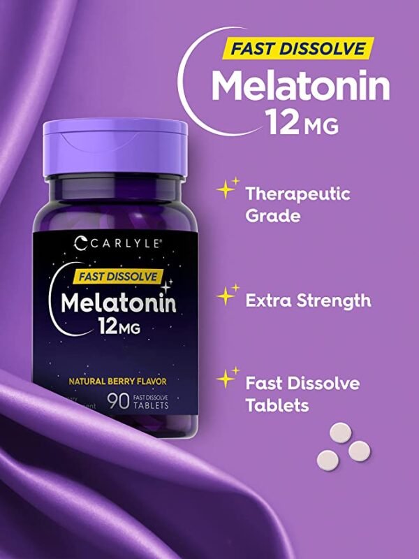 Carlyle Melatonin 12 mg Fast Dissolve 90 Tablets 4